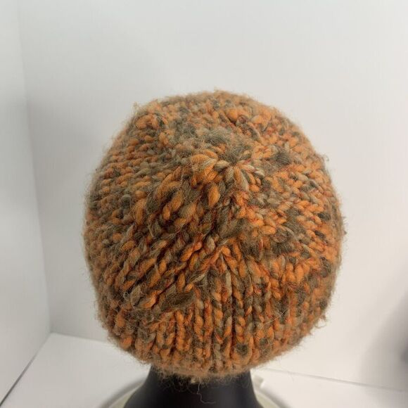 Inverni Wool Beanie Women\'s Hat Made in Italy Beige‎ White Nude Cable Knit